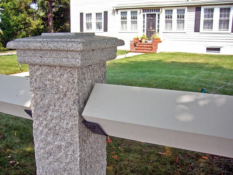 Гранитный столб для забора