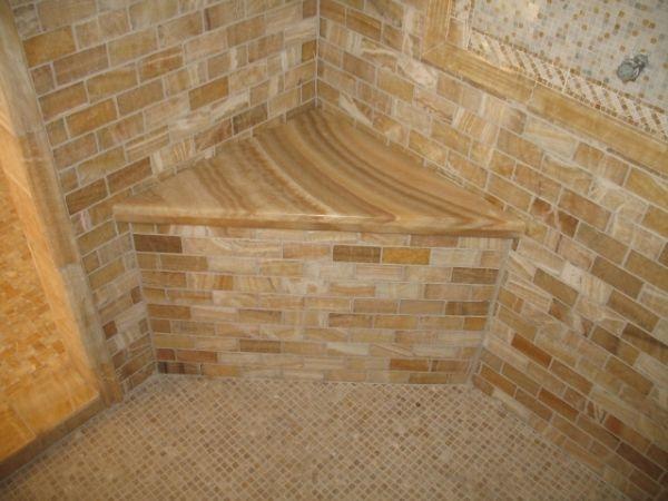 Угловая панель из мраморного оникса