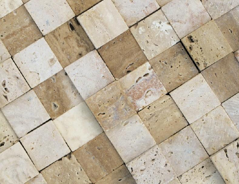 Мозаичная плитка из травертина Мозаичная плитка из травертина