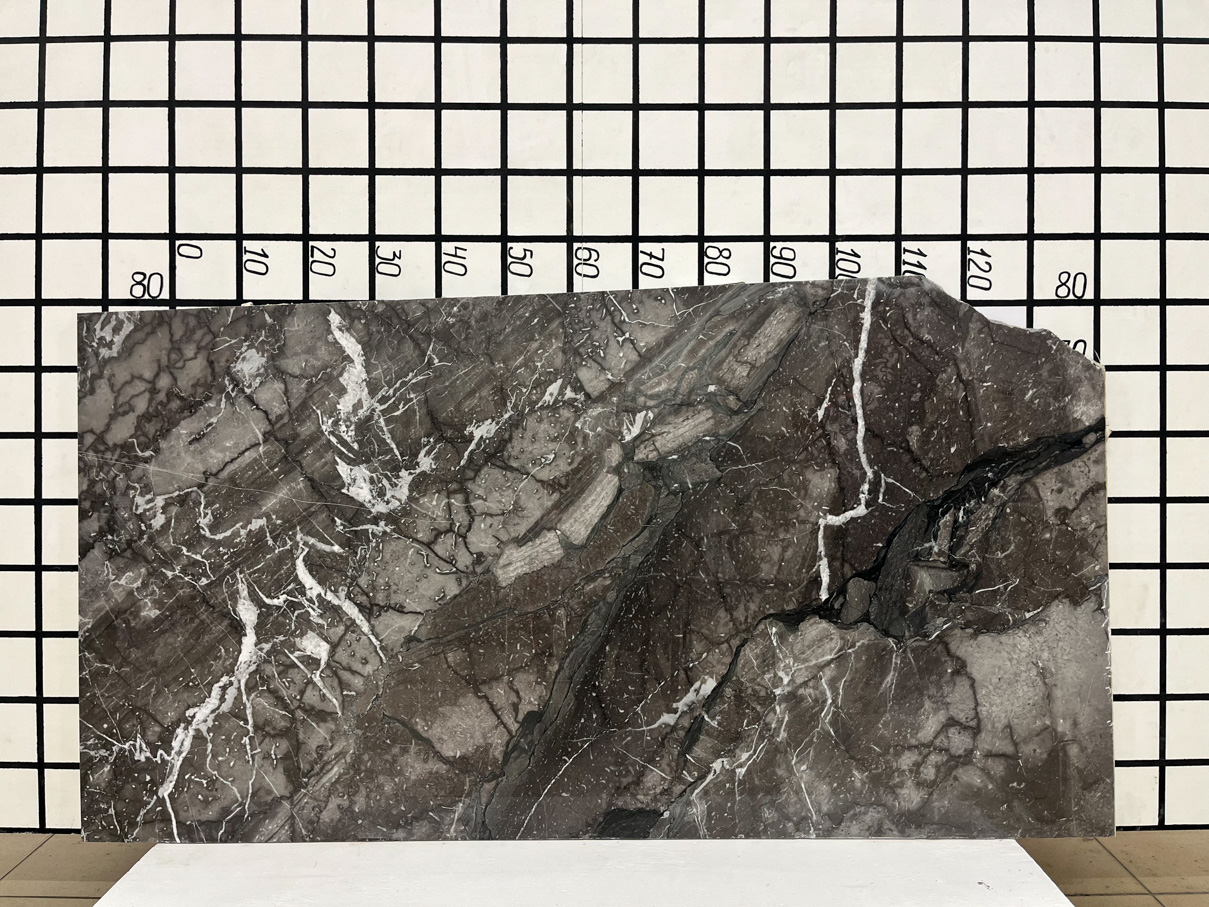 Изображение Заготовка с царапинами (1500х700х20 мм)/Мрамор Arabescato Gridjio/Серый/Полировка