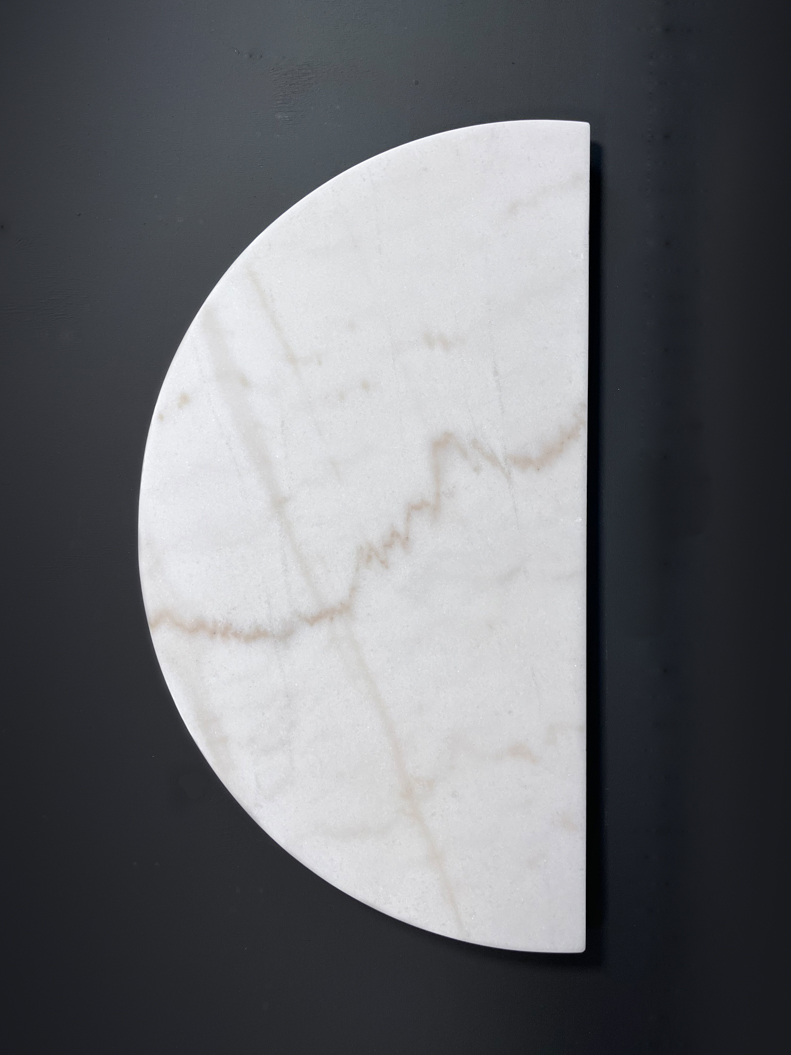 Столешница 13.1 (620х330х18 мм)/Мрамор Guangxi White/Белый/Полировка - изображение 2