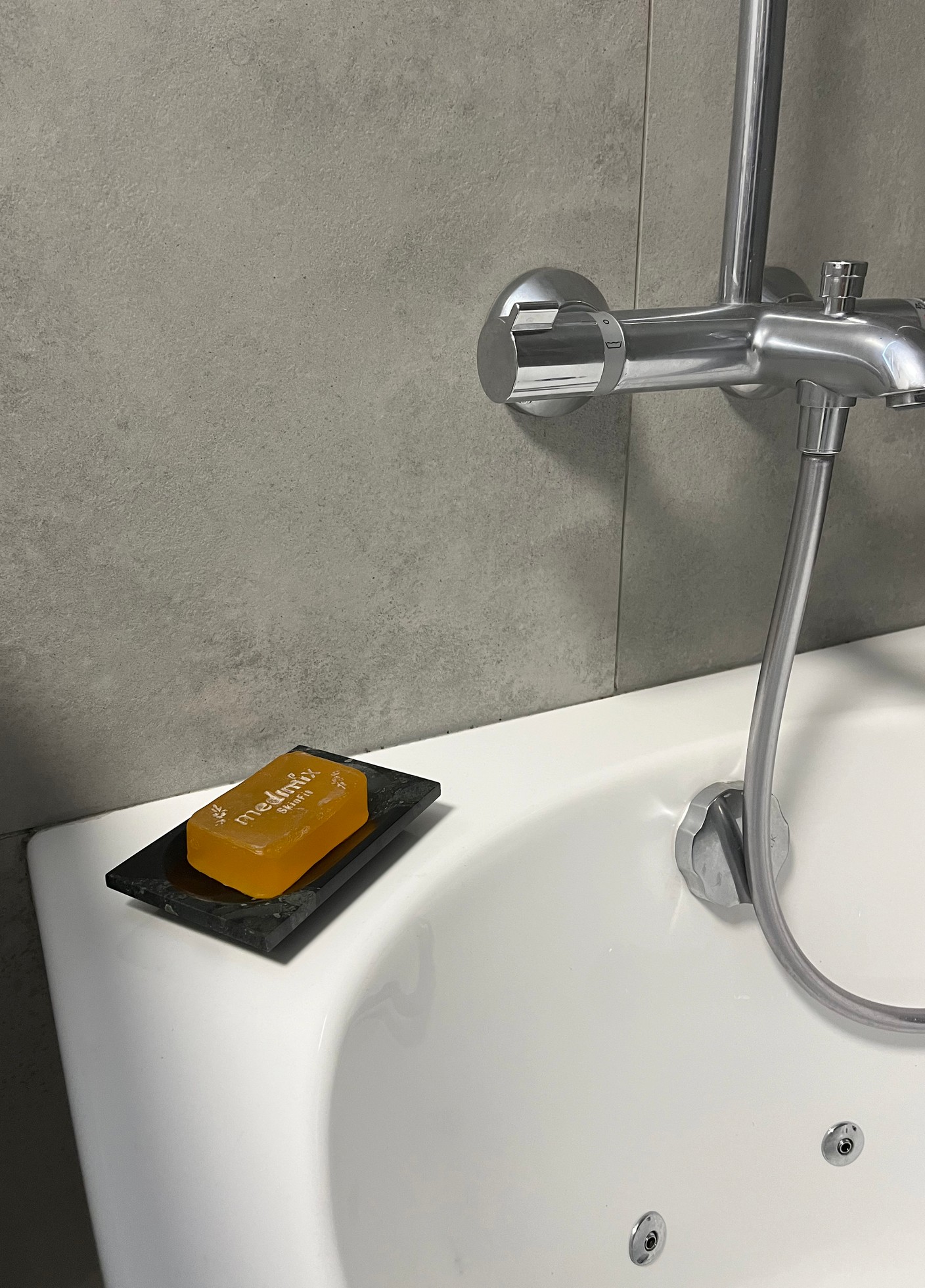 СПK Мыльница прямоугольная (140х90х20 мм)/Конгломерат Onego Green/Зеленый/Лощение - изображение 3