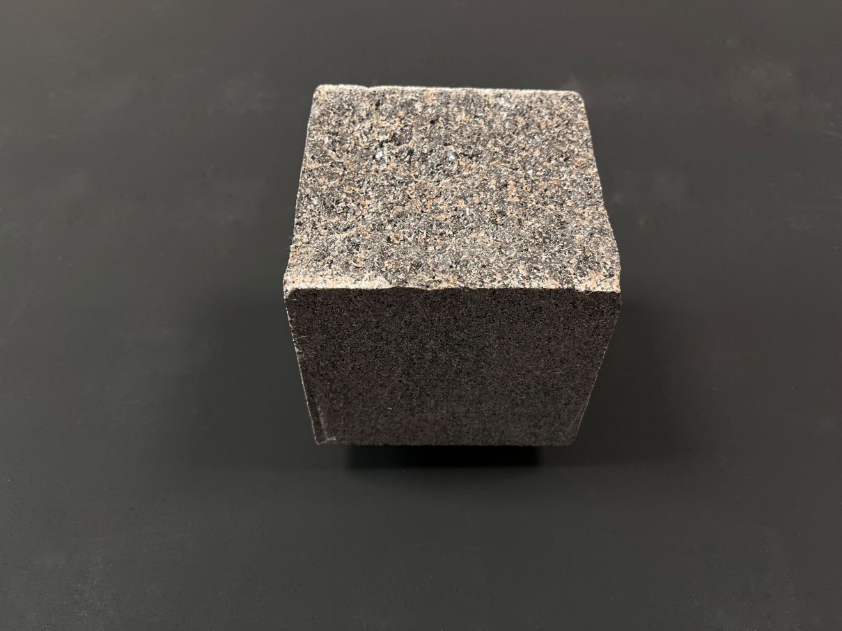 Брусчатка  (100х100х100 мм)/Гранит Dark Brown/Коричневый/Колото-пиленный - изображение 8