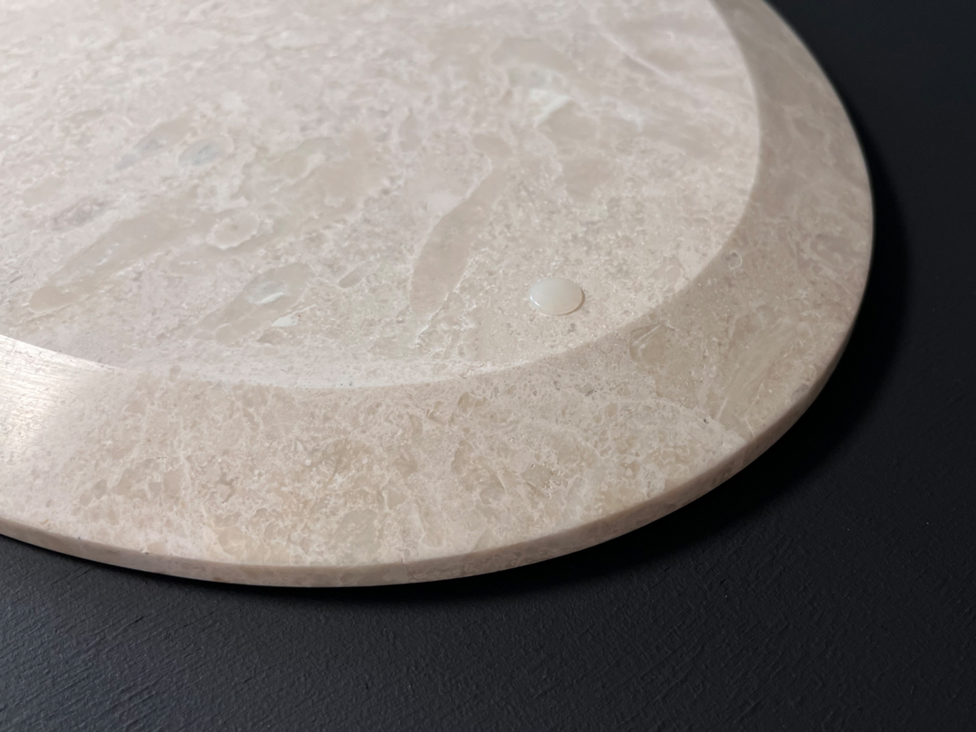 Столешница 9 (570х334х20 мм)/Мрамор Crema Delicato/Бежевый/Полировка - изображение 4