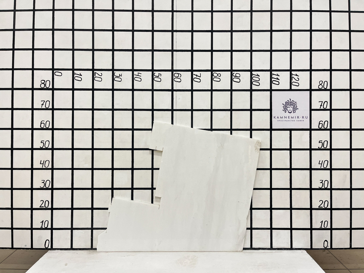 Изображение Заготовка неправильной формы  (550х400х20 мм)/Мрамор Bianco Lasa Venato/Белый/Полировка