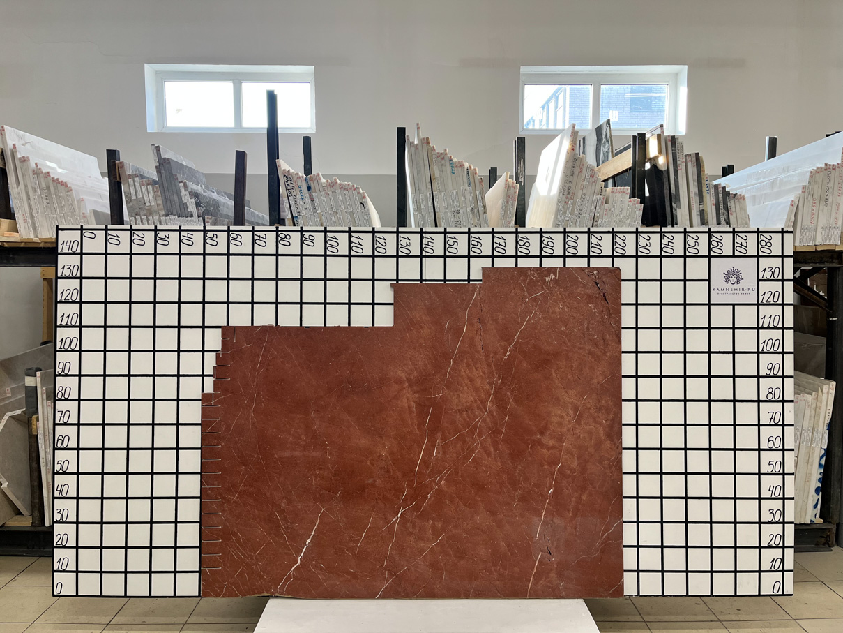 Изображение Заготовка F5938 (1600х1080х20 мм)/Мрамор Rosso Alicante/Красный/Полировка