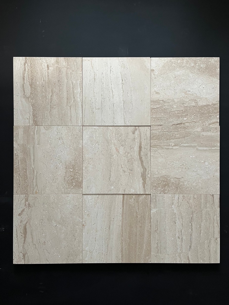 Изображение Плитка  (305х305х10 мм)/Мрамор Breccia Sardo/Коричневый/Полировка