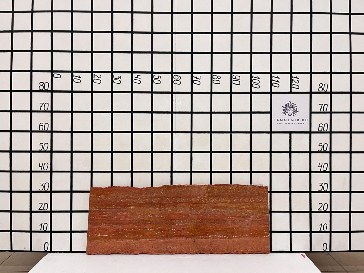 Изображение Заготовка  (830х300х19 мм)/Травертин Travertino Rosso /Красный/Пиленый