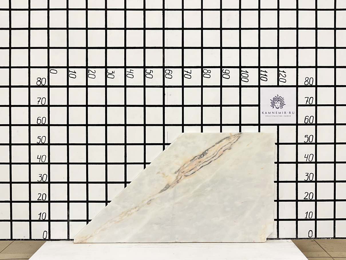 Изображение Заготовка F3509 (570х370х30 мм)/Мрамор Bianco Lasa Vena Oro/Белый/Антик