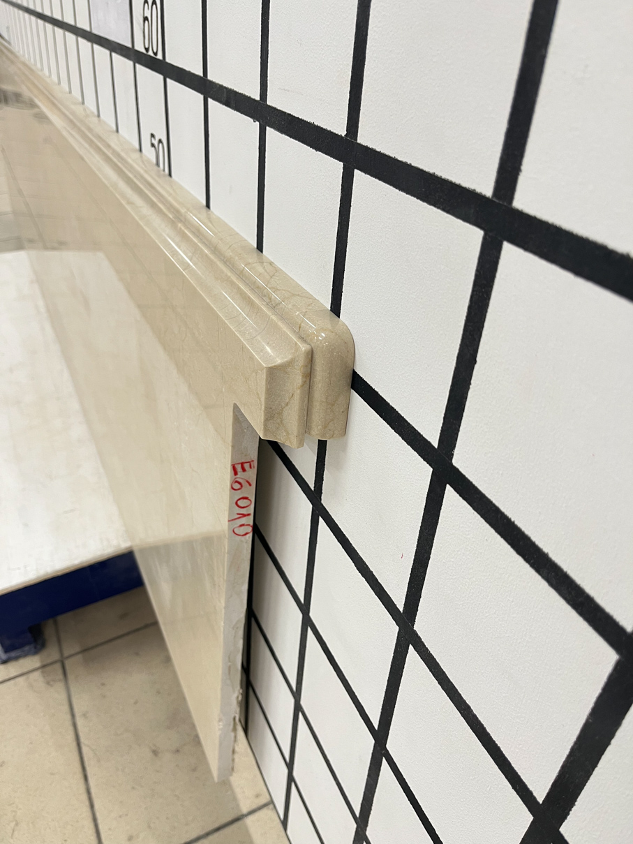 Изделие Подоконник №2 (2240х530х20 мм)/Мрамор Crema Marfil/Бежевый/Полировка - изображение 2