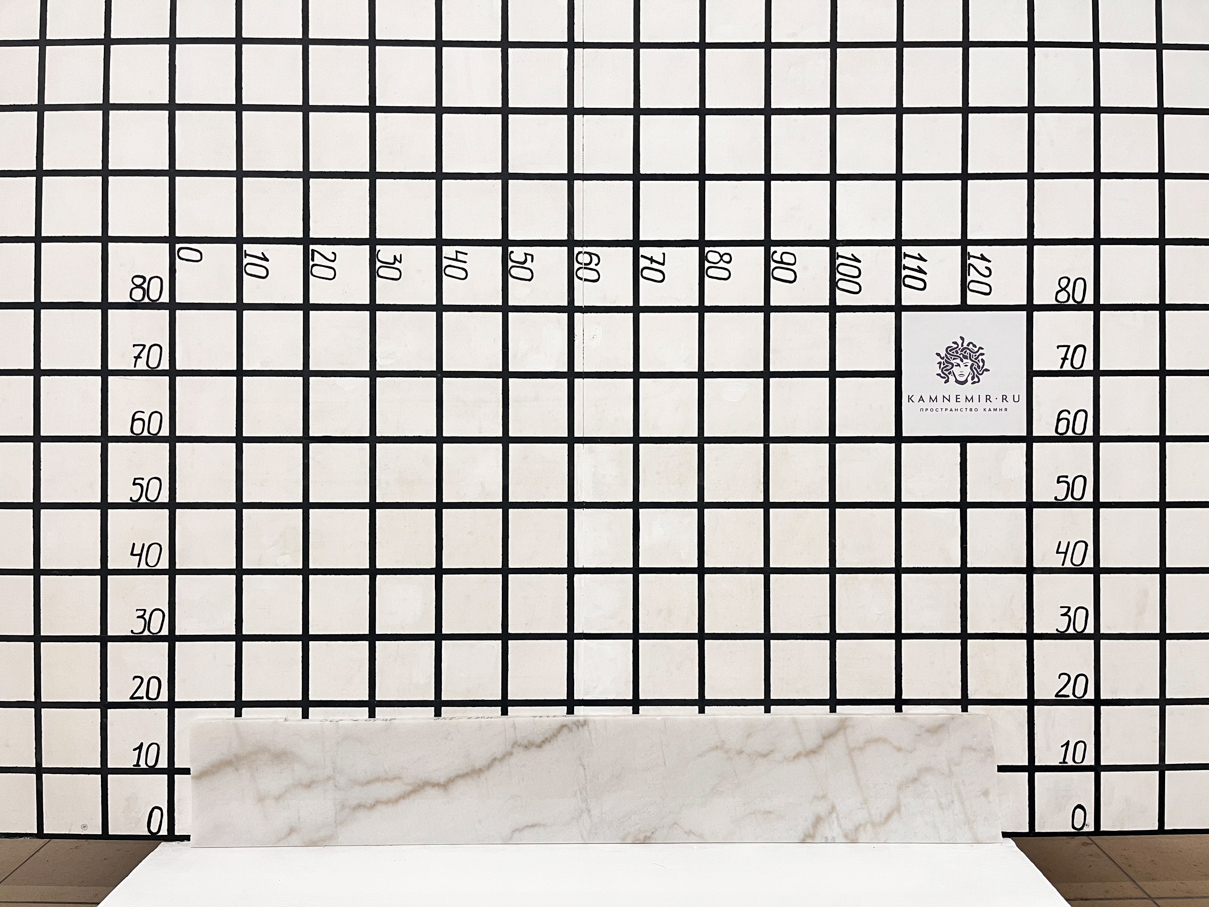 Изображение Заготовка  (1150х180х18 мм)/Мрамор Guangxi White/Белый/Полировка