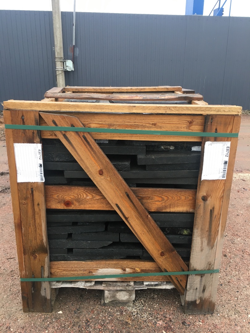 Остатки (не мерные) E8712 (1х1х30 мм)/Гранит Габбро/Черный/Пиленый - изображение 5