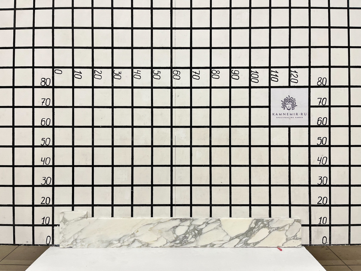 Изображение Заготовка  (120х1200х20 мм)/Мрамор Calacatta/Белый/Антик