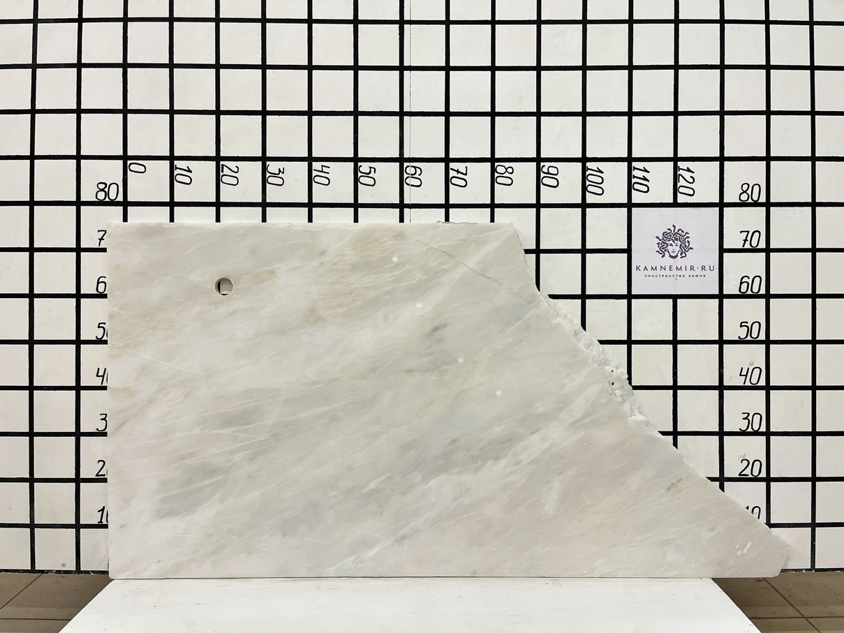 Изображение Заготовка с царапинами (900х580х20 мм)/Мрамор Bianco Lasa Vena Oro/Белый/Полировка