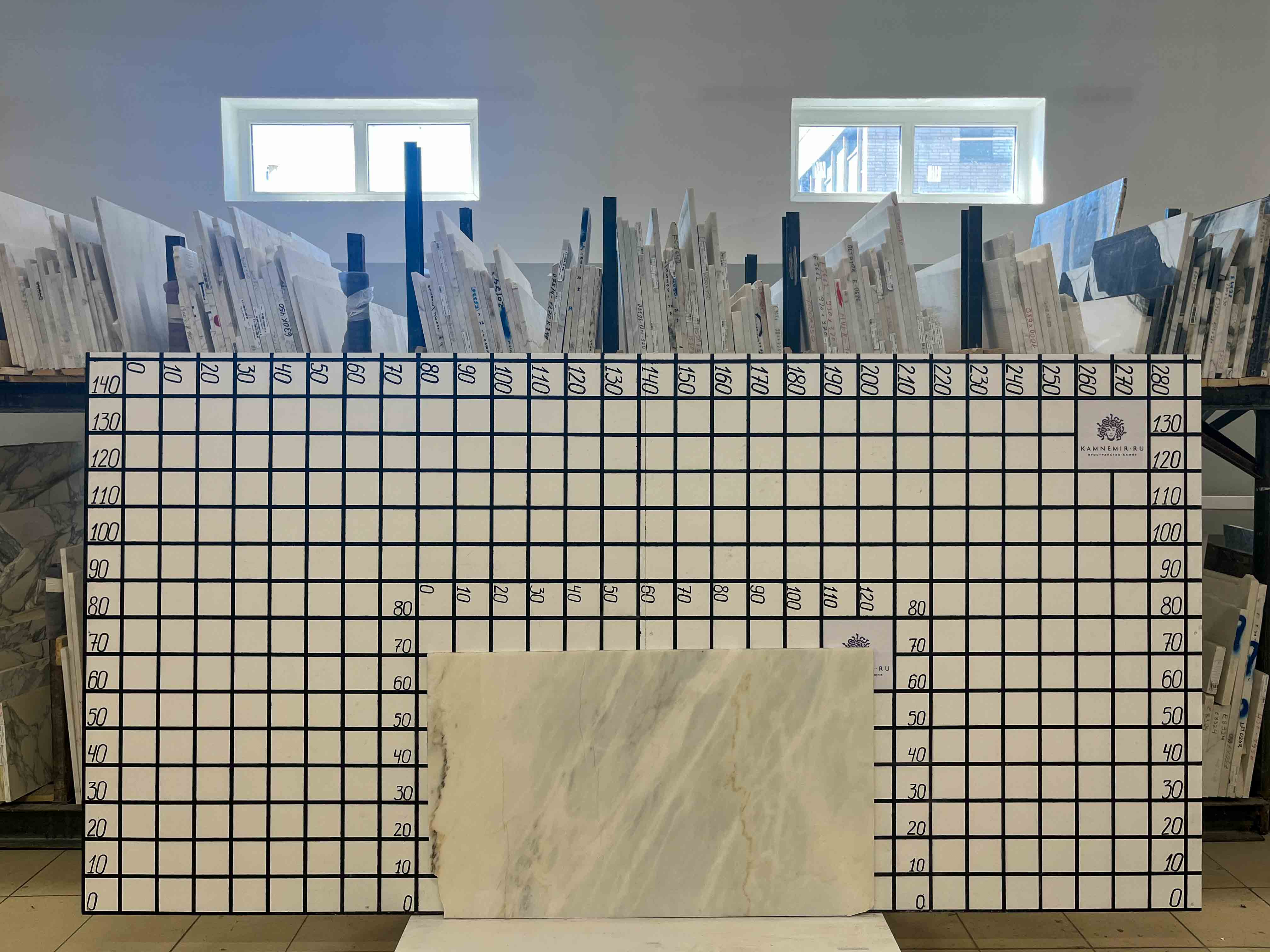 Изображение Заготовка F2494 (1100х670х20 мм)/Мрамор Bianco Lasa Vena Oro/Белый/Полировка