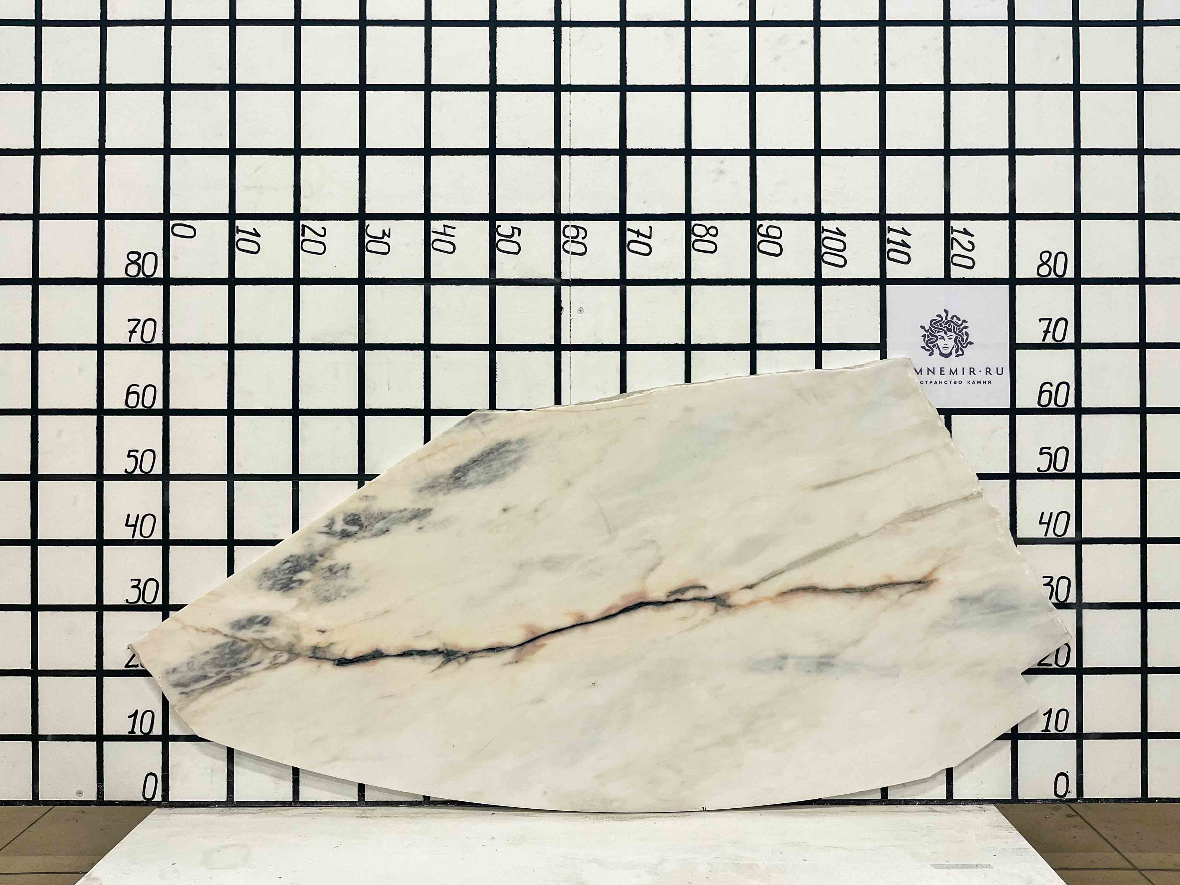 Изображение Заготовка F2502 (900х350х20 мм)/Мрамор Bianco Lasa Vena Oro/Белый/Антик