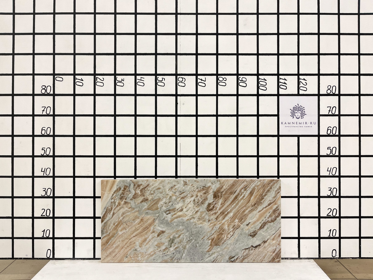 Изображение Заготовка F3299 (840х370х30 мм)/Мрамор Indian Fantasy/Коричневый/Полировка