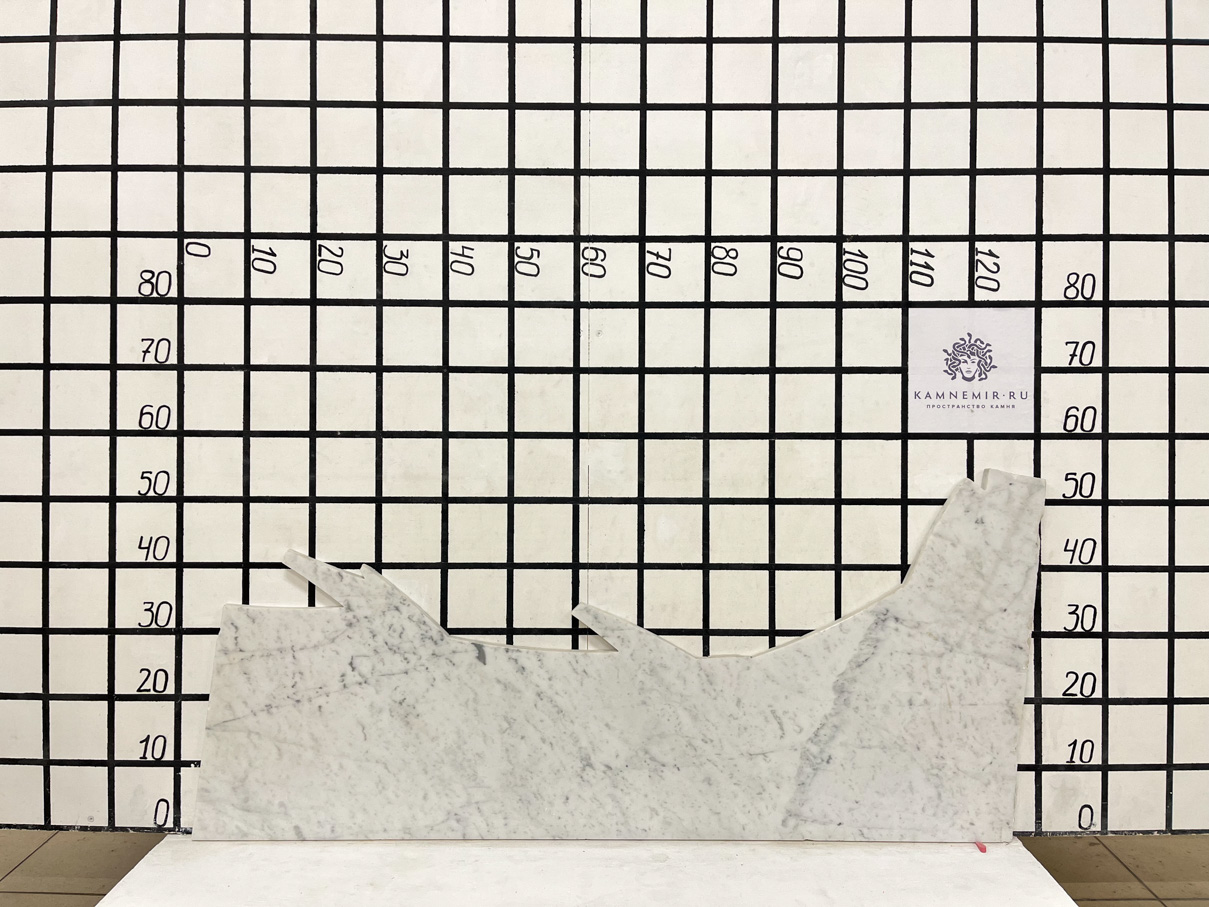 Изображение Заготовка F7092 (1150х250х20 мм)/Мрамор Bianco Carrara/Белый/Полировка