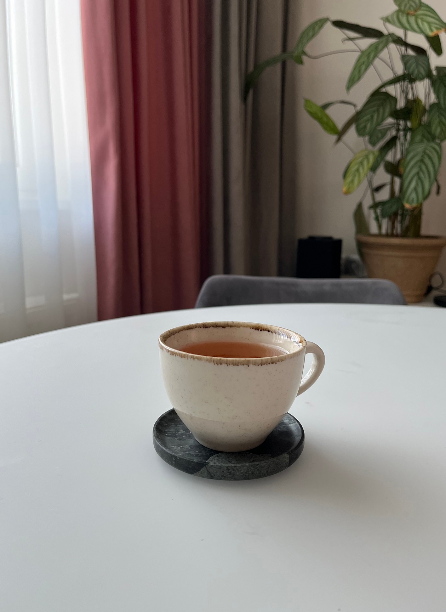 СПK Подставка под чашку (100х100х10 мм)/Конгломерат Onego Green/Зеленый/Лощение - изображение 4