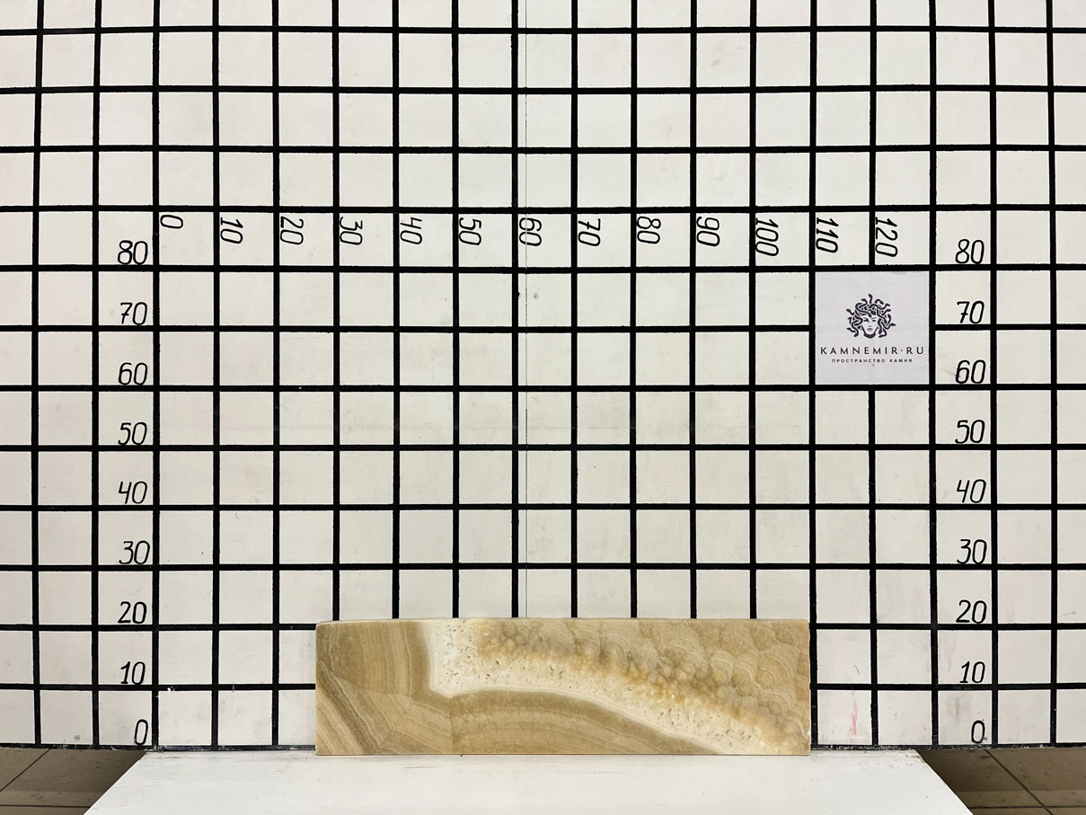 Изображение Заготовка  (810х210х20 мм)/Оникс Ivory/Желтый/Полировка