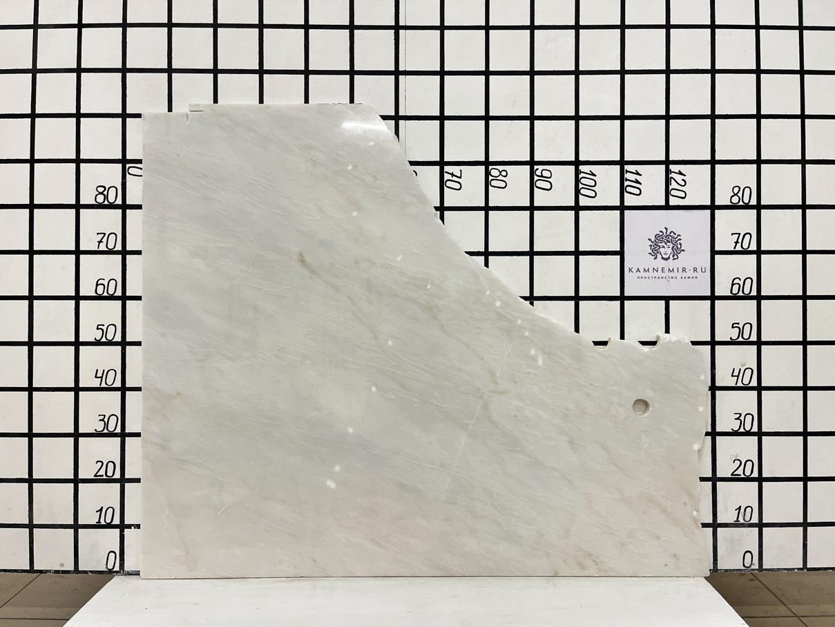 Изображение Заготовка со сколами (960х500х20 мм)/Мрамор Bianco Lasa Vena Oro/Белый/Полировка