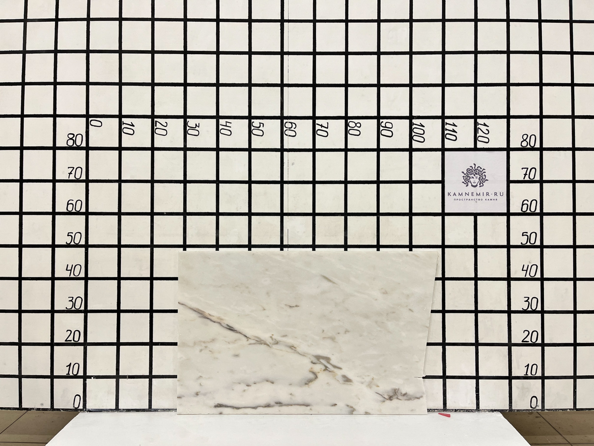 Изображение Заготовка  (770х490х20 мм)/Мрамор Bianco Lasa Vena Oro/Белый/Антик