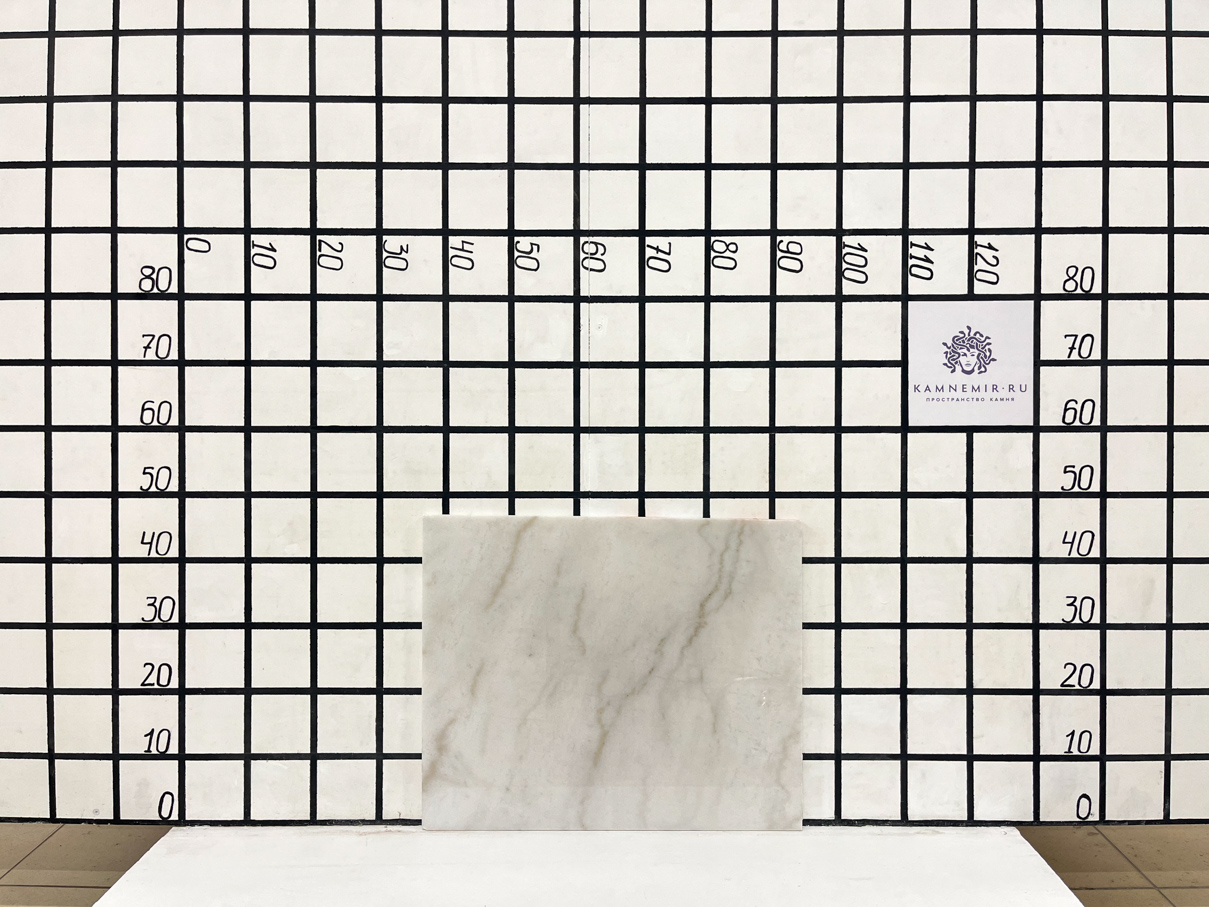 Изображение Заготовка  (560х450х18 мм)/Мрамор Guangxi White/Белый/Полировка