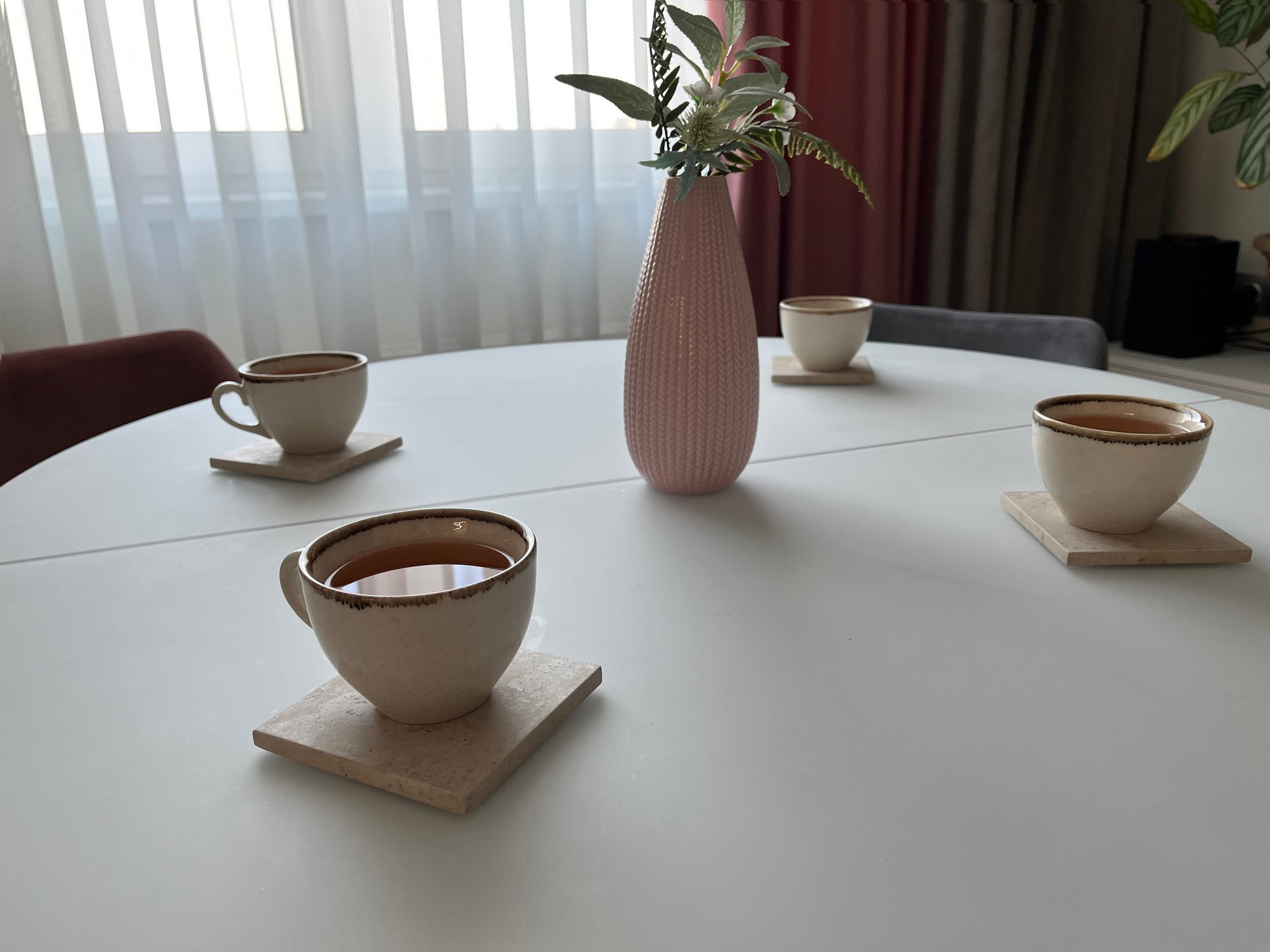 СПK Подставка квадратная (100х100х8 мм)/Известняк Jura Beige/Бежевый/Лощение - изображение 5