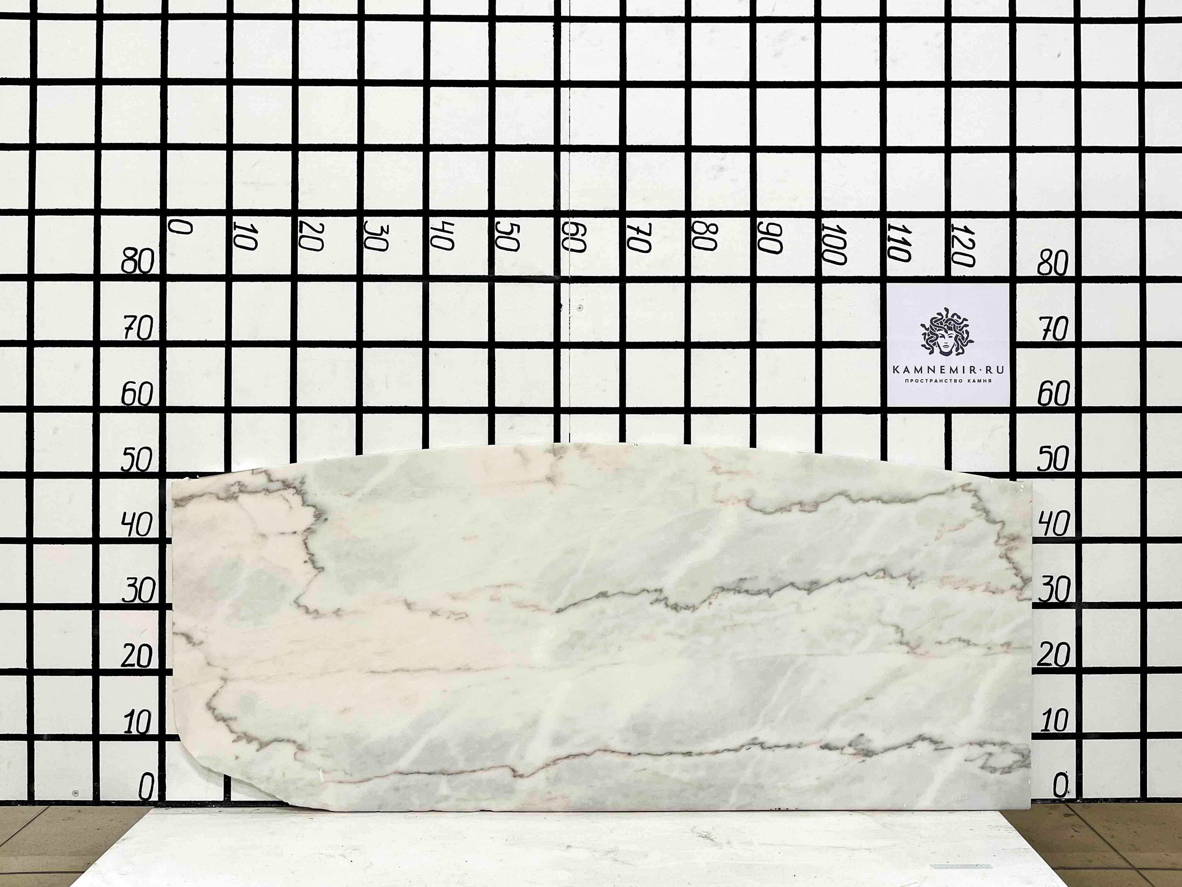 Изображение Заготовка F2480 (1000х460х20 мм)/Мрамор Bianco Lasa Vena Oro/Белый/Антик