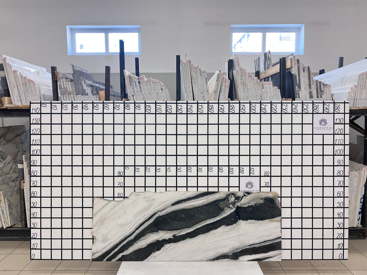 Изображение Заготовка F5363 (1600х550х20 мм)/Мрамор Panda White/Черно-белый/Полировка