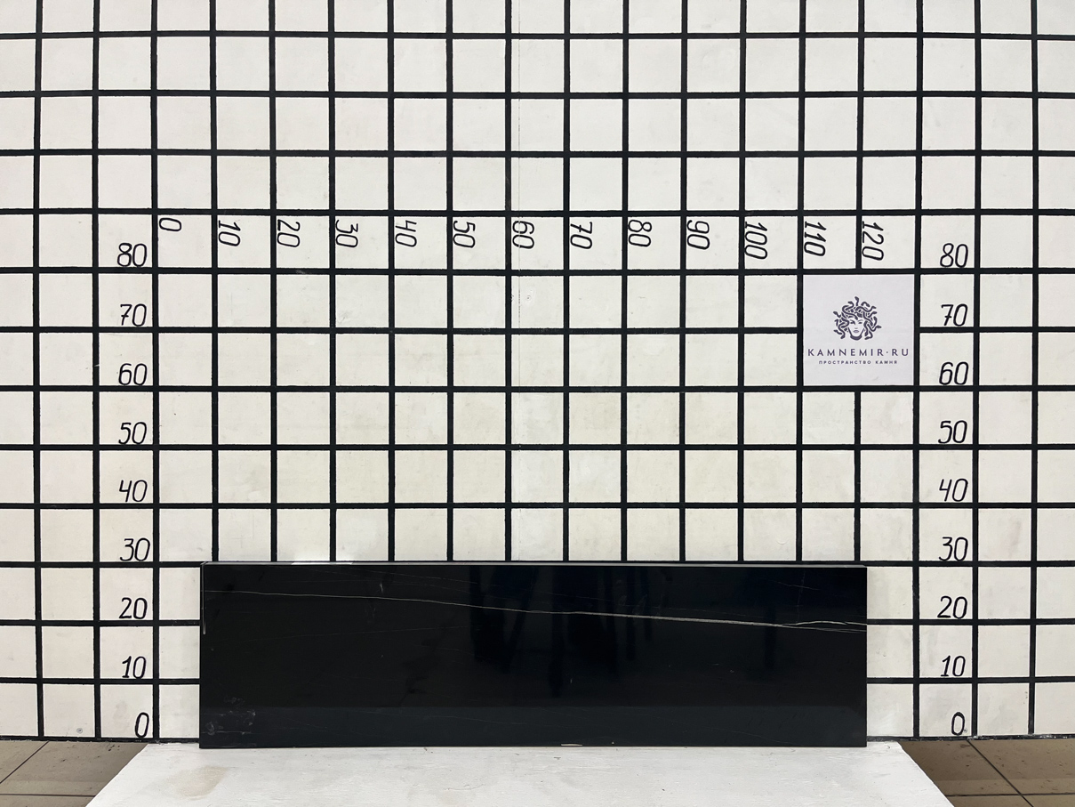 Изображение Заготовка  (1100х290х20 мм)/Мрамор Saint Laurent/Черный/Полировка
