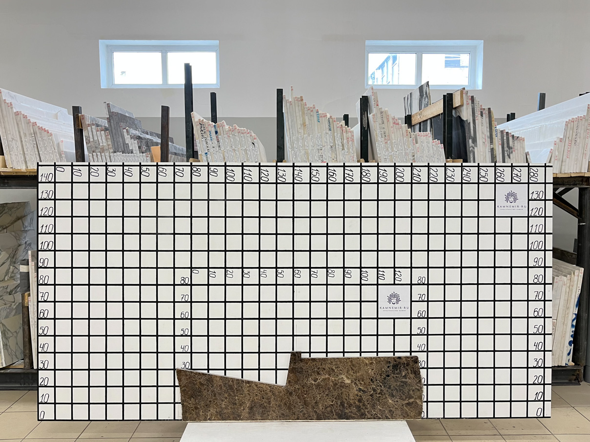 Изображение Заготовка F3655 (740х350х20 мм)/Мрамор Emperador Dark/Коричневый/Полировка