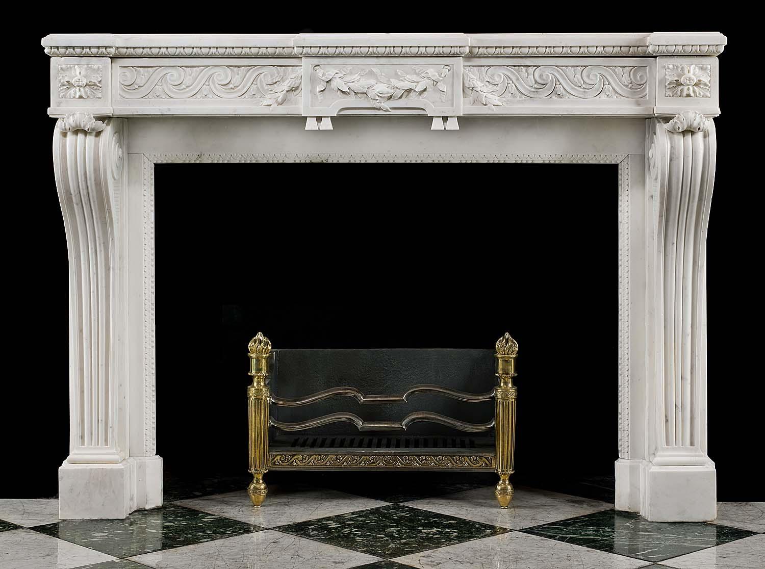 Камины из мрамора