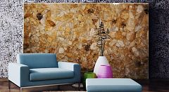 Стеновая панель из Yellow Quartz