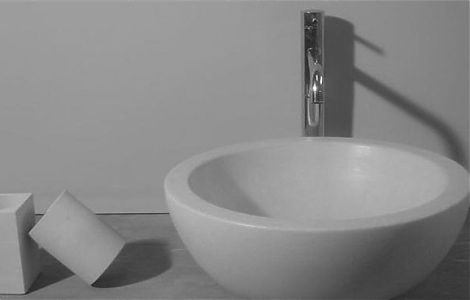 Раковина из Bianco Neve