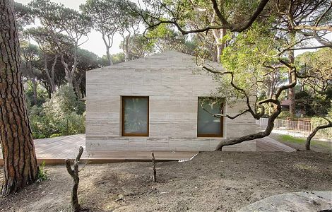 Травертин на фасаде изображение 4