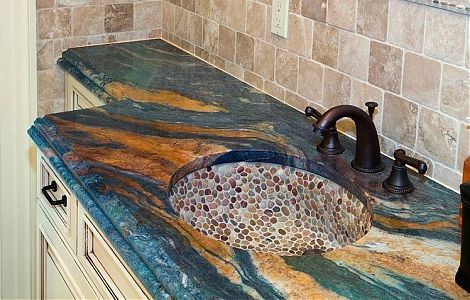 Столешницы в ванную комнату из гранита Van Gogh изображение 1