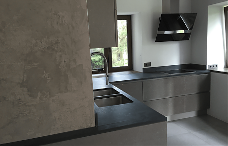 Столешница в кухню из черного сланца Black Slate изображение 4