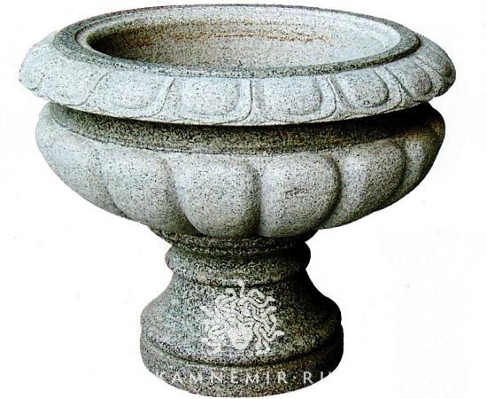 Вазон из серого гранита - изображение 1